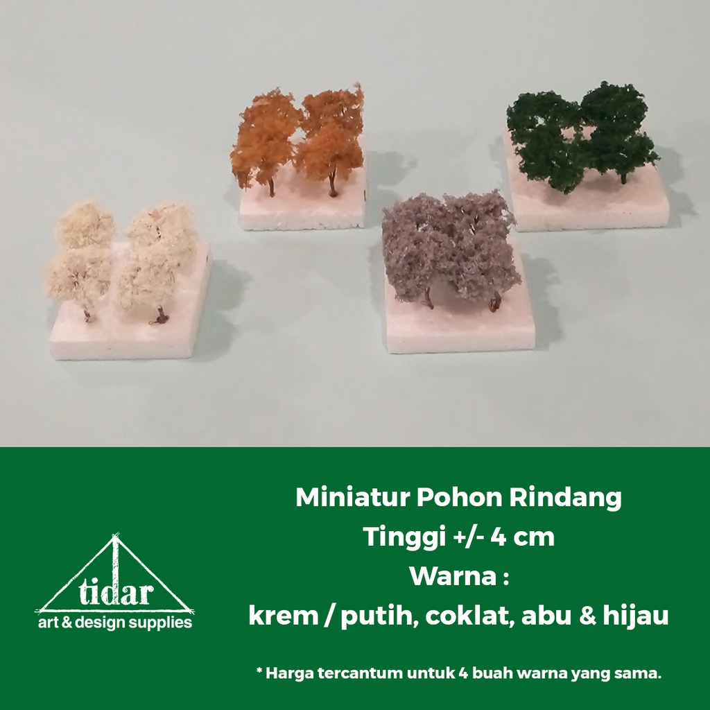 

[MR] HR - Miniatur Pohon Cabang Tinggi 4 CM - Tanaman Rindang - Maket Beringin