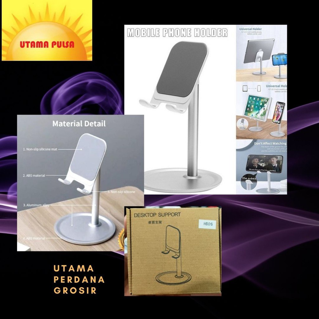 Tabel Phone Stand Holder Mini HD26 Dudukan Hp Hd 26