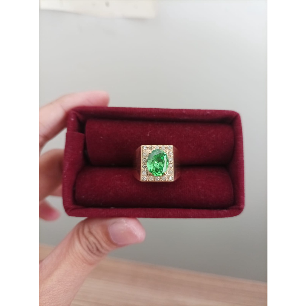 ACC cincin fashion wanita/cincin berlian medan/cincin laki laki mata hijau berlian medan/cincin berl