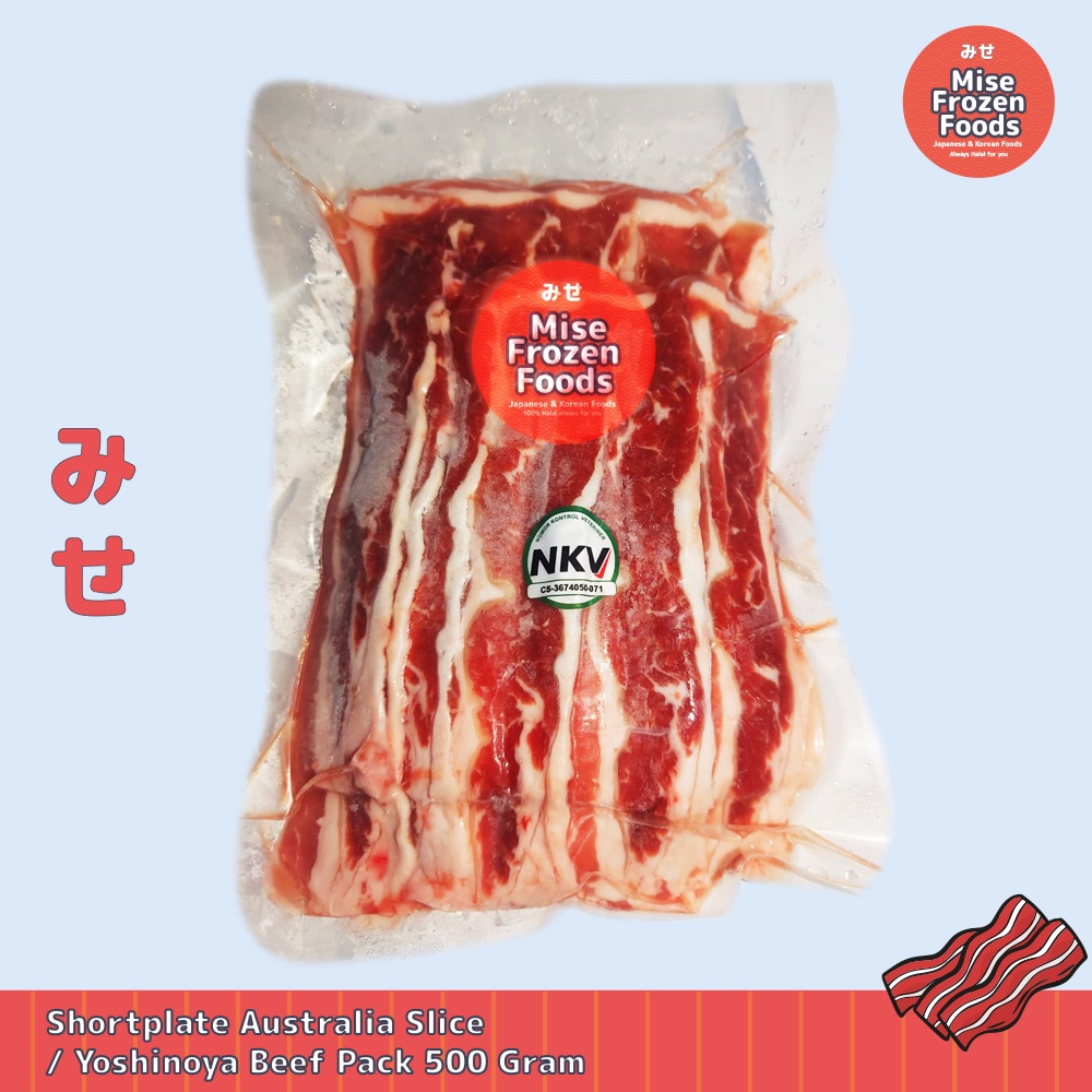 

Shortplate Australia Slice / Yoshinoya Beef Pack 500 Gram