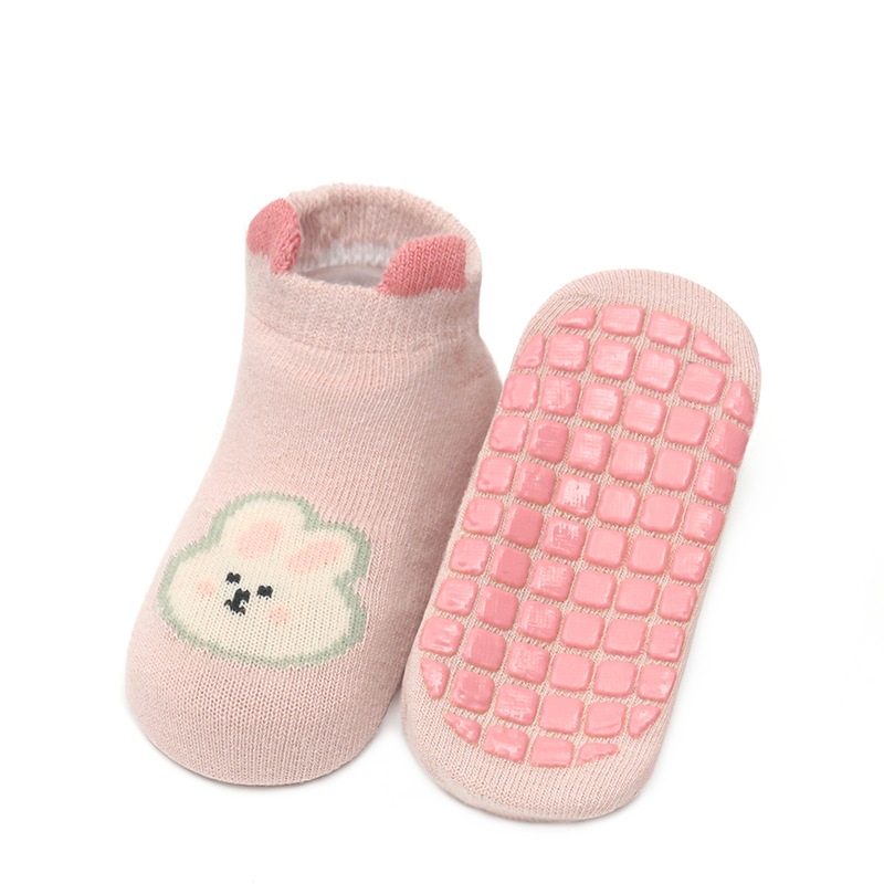 C16 NEW Kaos kaki nonslip bayi dan anak unisex motif hewan lucu