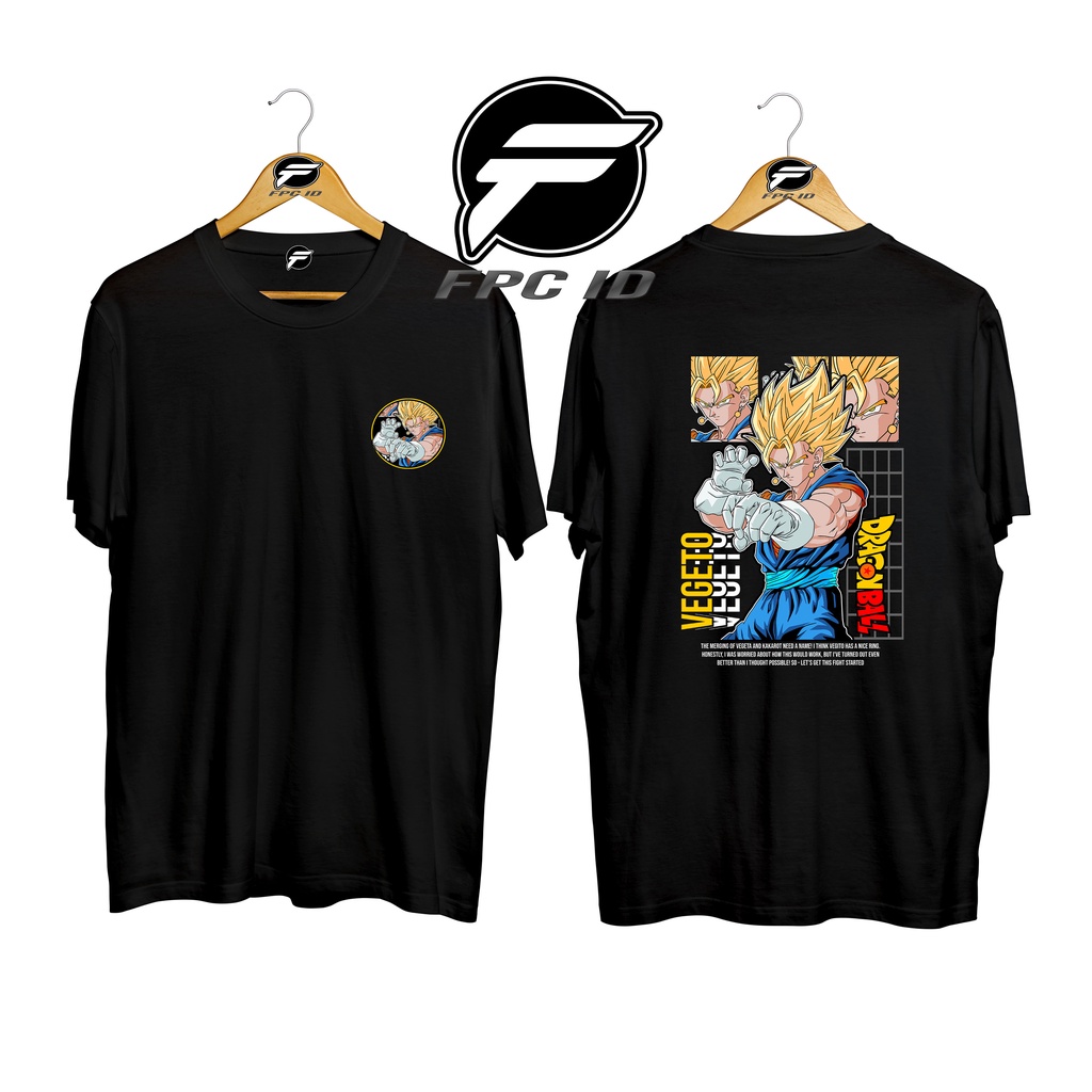 Kaos Anime Vegeto Dragon Ball Z Cotton Combed 30s Premium Fpc Id