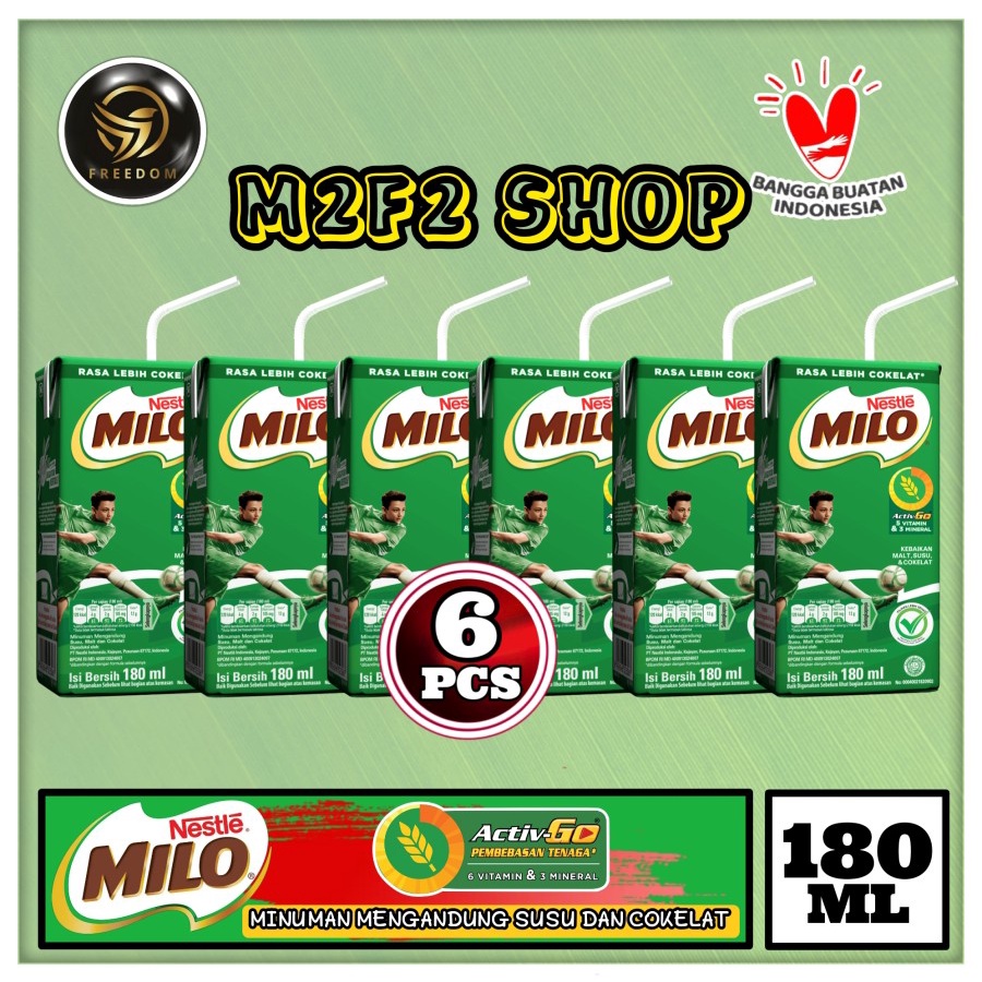 

Susu Milo Kotak Cokelat ACTIVE GO UHT - 180 ml (Kemasan 6 Pcs)