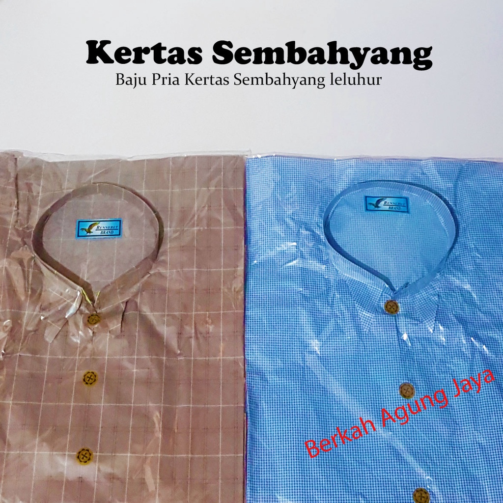 Baju Kertas Sembahyang Pria OPP / Cheng Beng / Leluhur