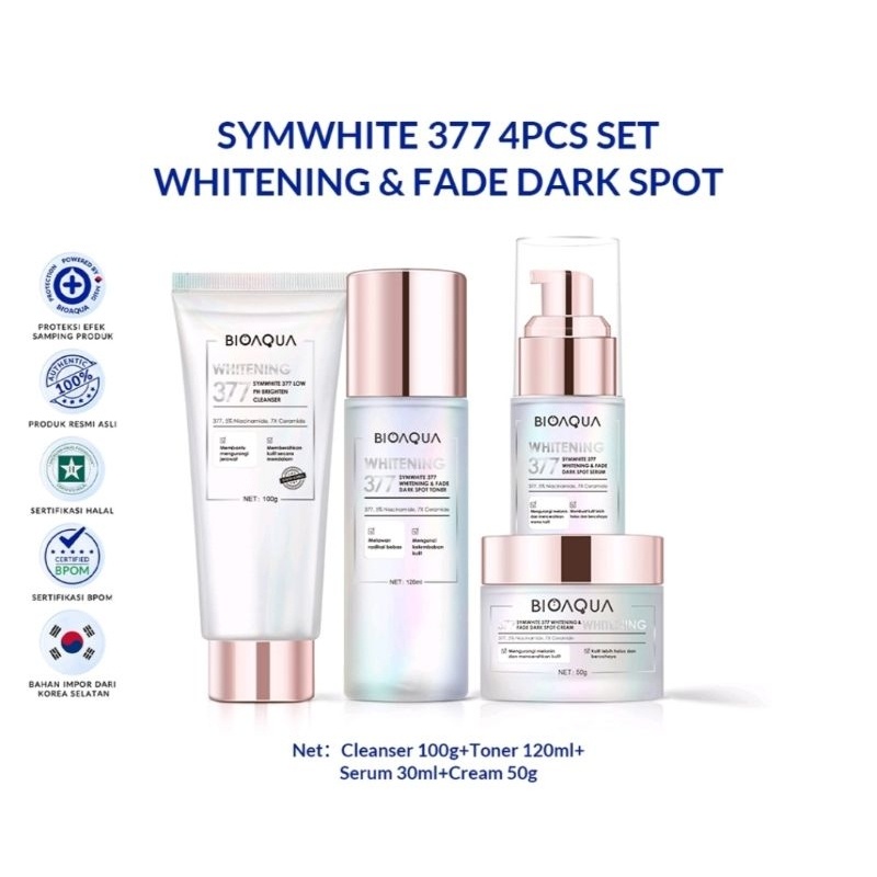 ❤ MEMEY ❤ BIOAQUA Symwhite 377 Whitening &amp; Fade Dark Spot Corrector | Cream | Serum | Toner | Cleanser