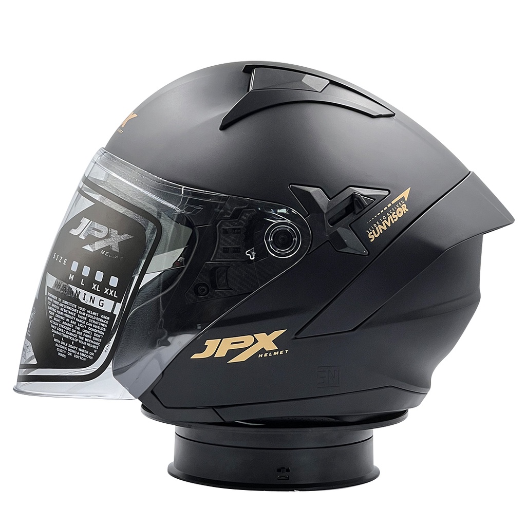 Helm JPX Nova X Solid Black Doff