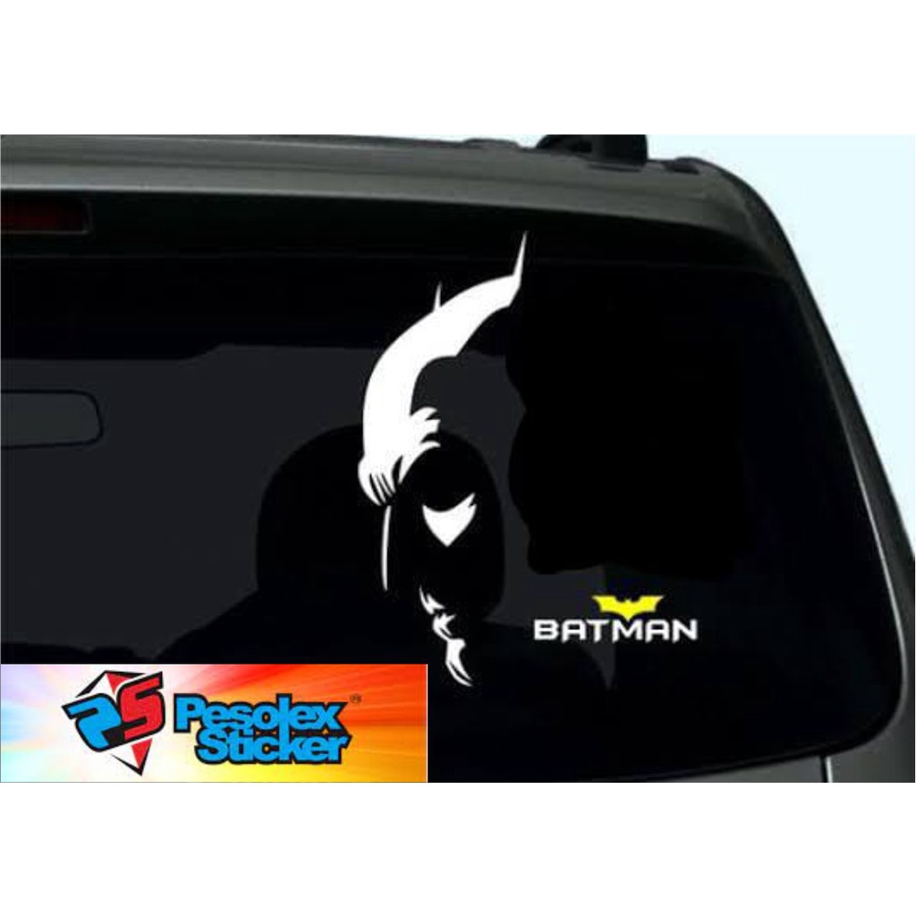 Cutting Sticker Stiker KACA BELAKANG MOBIL BATMAN