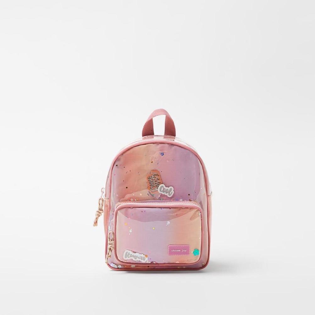 PROMO Tas Ransel Zara Glossy Glitter Anak Perempuan BA2208 Tas anak Fashion pink glitter ransel anak