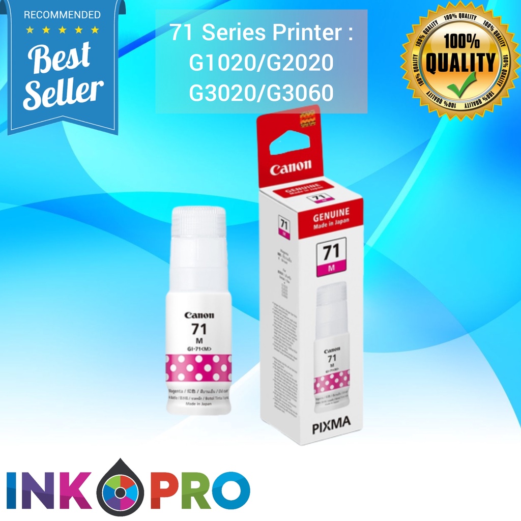 Tinta Canon Gi 71 PREMIUM Untuk Printer G1020 G2020 G2021 G2060 G3020