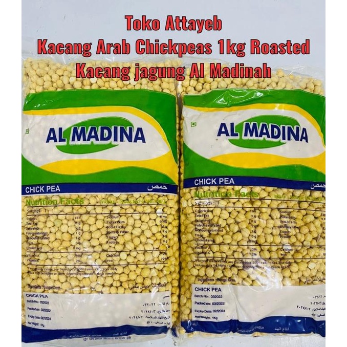 

PROMO Kacang Arab Chikpeas Roasted 1kg Kacang Arab Kupas Bersih Roasted 1 kg