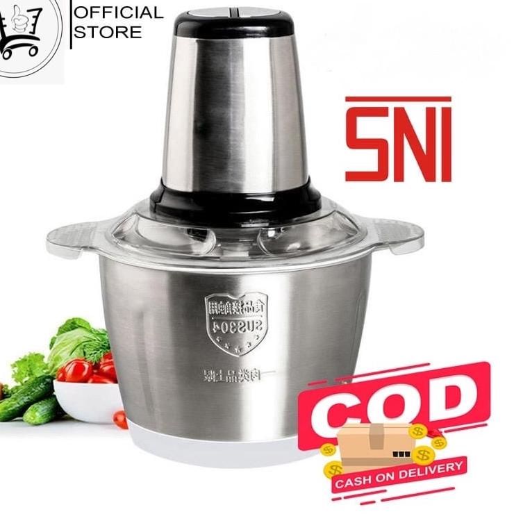 COD✔️ BLENDER DAGING STAINLEES STEEL 2 LITER / BLANDER FOOD CHOPPER STAINLESS / MEAT GRINDER STAINLE