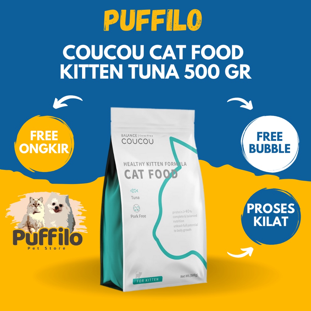 Makanan Kucing Coucou Kitten Formula Tuna 500Gr Freshpack