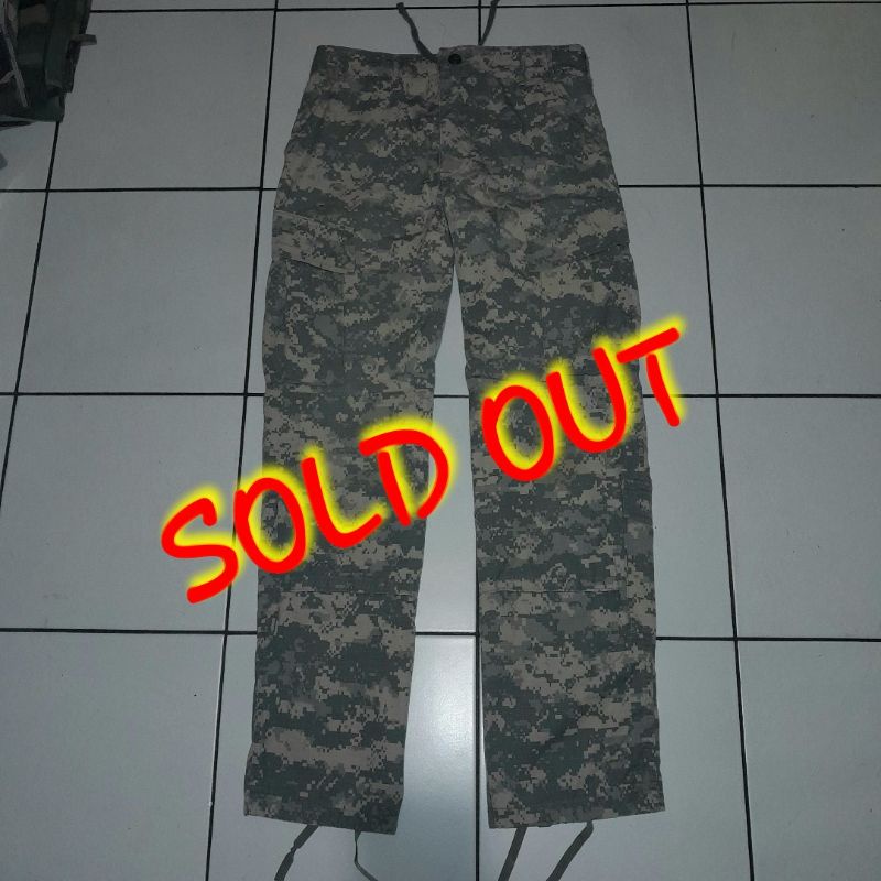 Trouser Acupat Us Army Celana Cargo Second Original