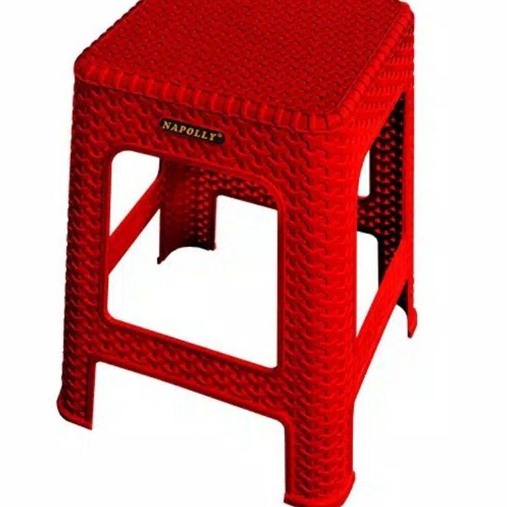 (♥C6369]  NAPOLLY KURSI BAKSO ANYAM ROTAN ANYAMAN PLASTIK Napolly ORI ASLI 100% KUNING HIJAU BIRU MU