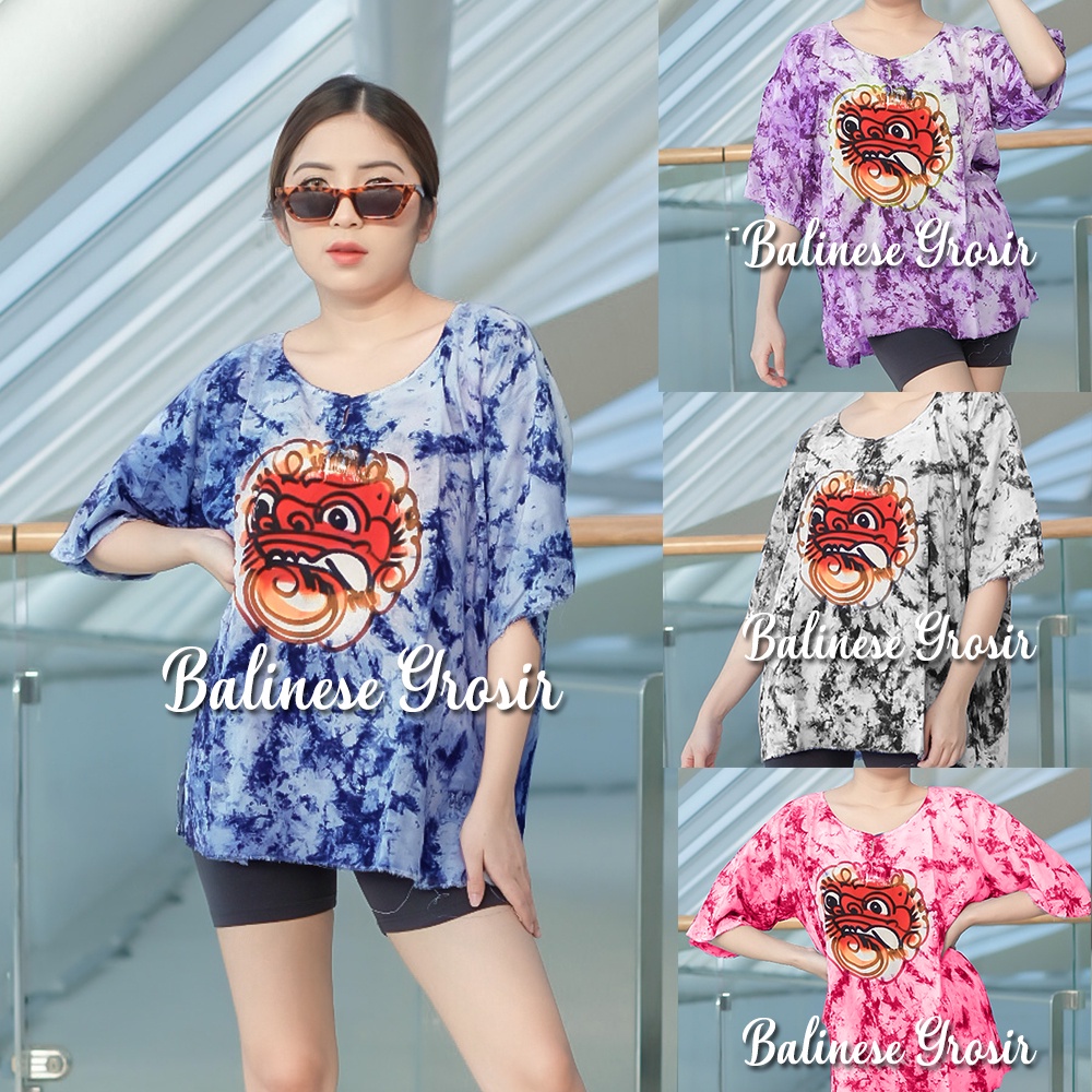 BAJU BARONG LUKIS TIE DYE PREMIUM BALI / BAJU TIEDYE