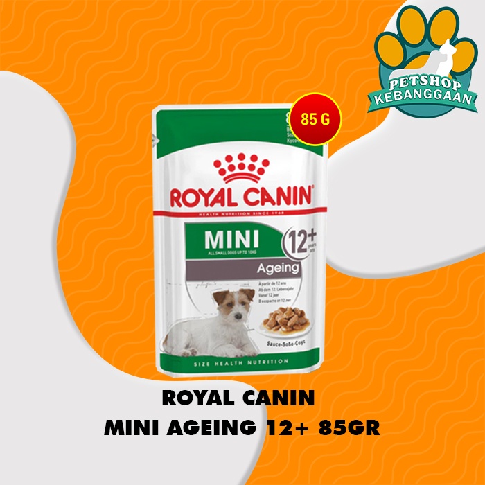 Makanan Anjing Royal Canin Mini Ageing 12+ Dog food Adult 85 Gram
