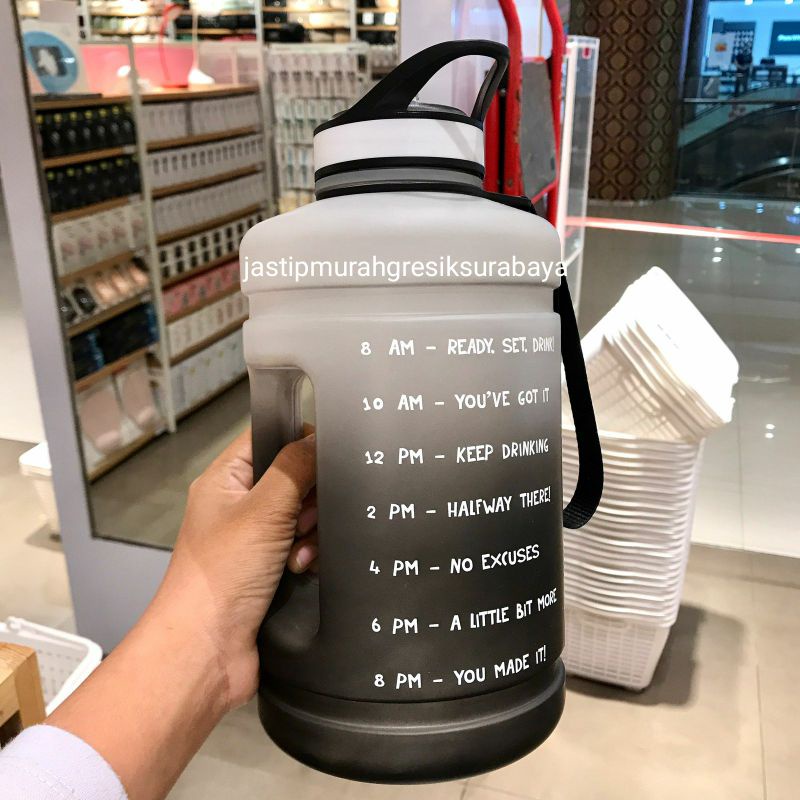 LARGE PLASTIC COOL WATER BOTTLE 2,2L BOTOL MINUM MINISO BOTOL GALON MINISO BOTOL MINISO