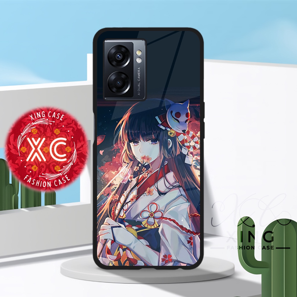 |EZ12| XING CASE OPPO A57 A77 REALME NARZO 50 5G GLOSSY KILAU EFEK KACA | CASE HP CUSTOM SOFTCASE HA