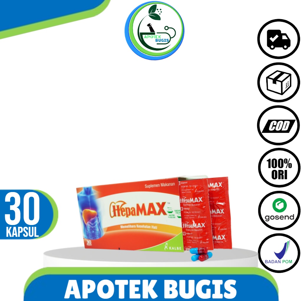 Hepamax Box 30 Kapsul - Memelihara Kesehatan Fungsi Hati / Liver