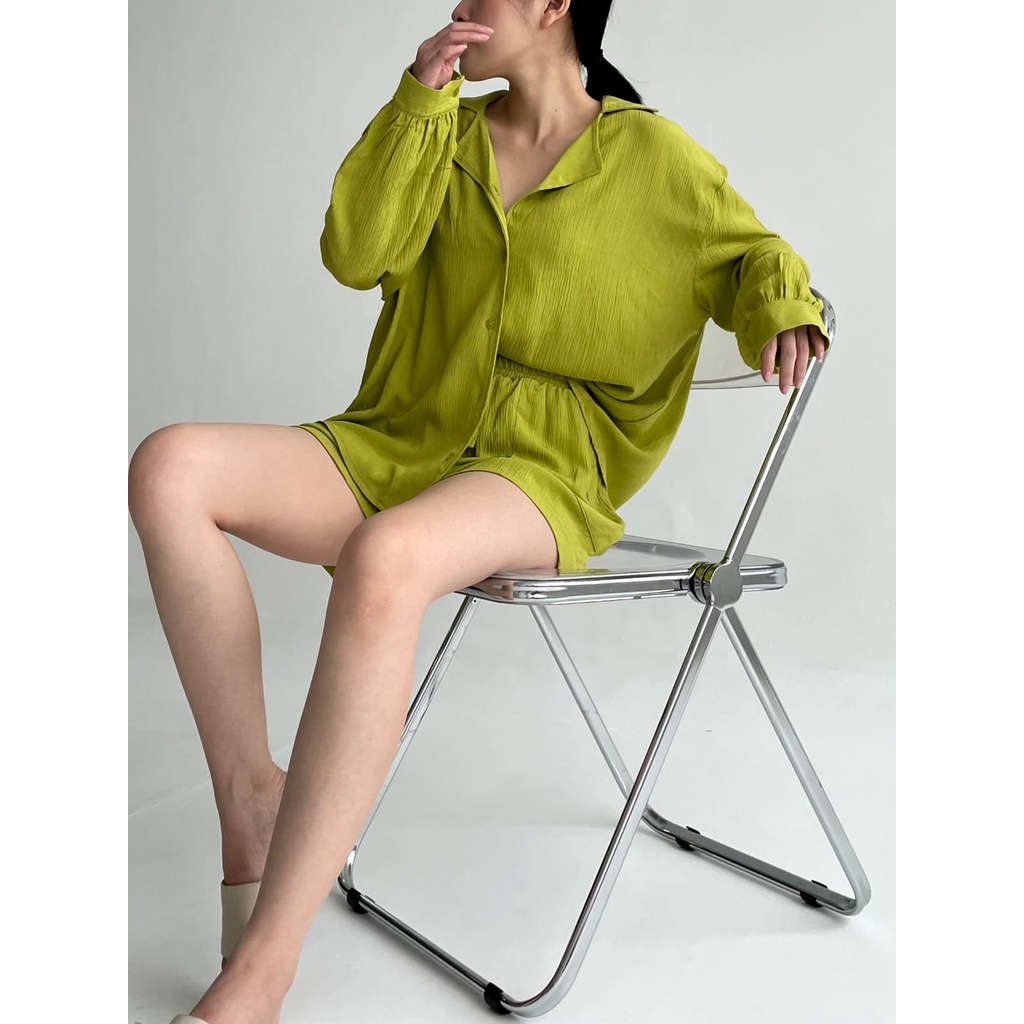 CRINKLE SET - SETELAN WANITA CELANA PENDEK