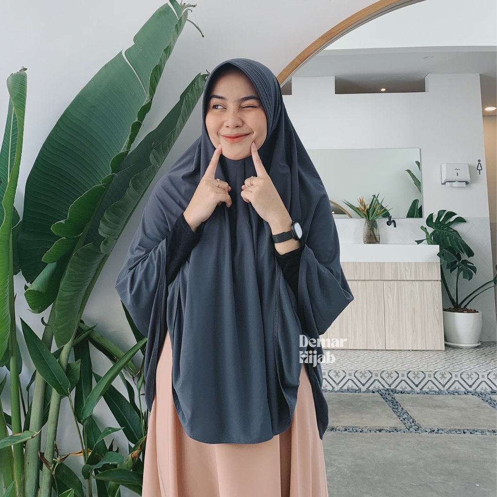 Demar Hijab - Samaira (Hijab Bergo Jumbo Pet Jersey Super Premium)