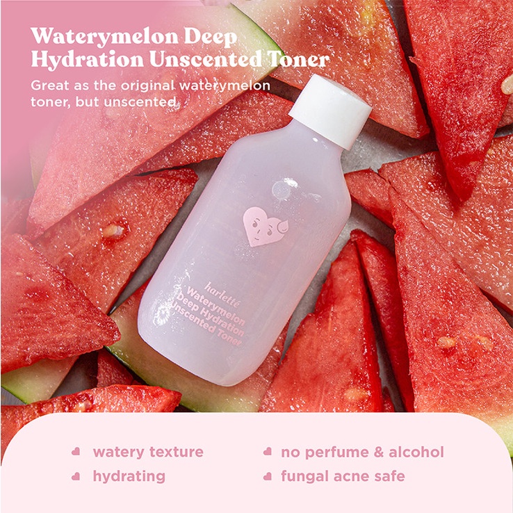 Harlette Waterymelon Deep Hydration Unscented Toner 100 ML | Dry, Dehydrated, Combination, Sensitive Skin