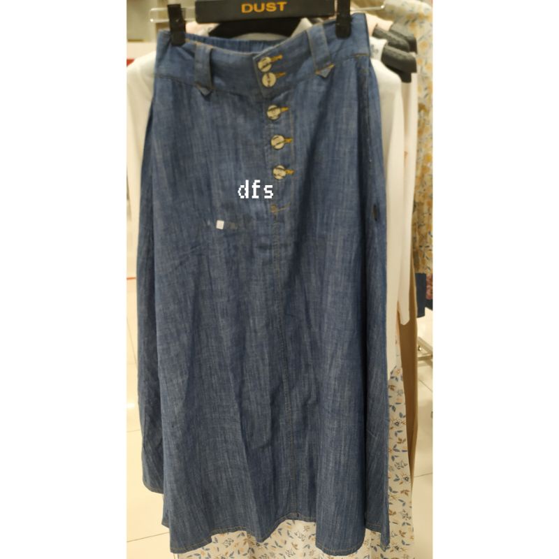 Dust rok panjang denim