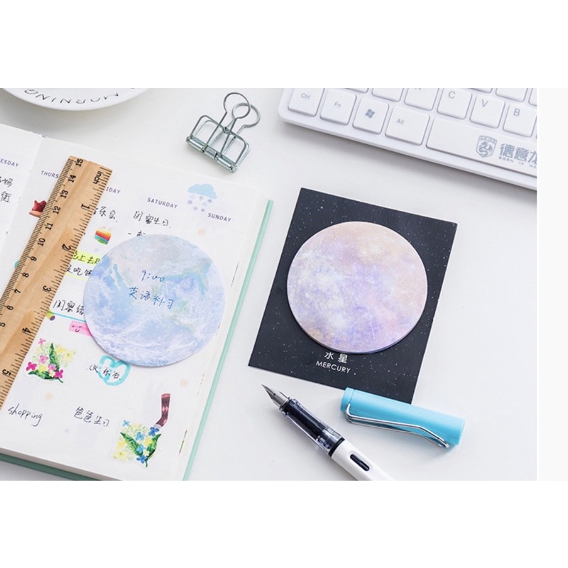 

Sticky notes motif planet / sticky note space / memopad / notepad / sticky note NP19