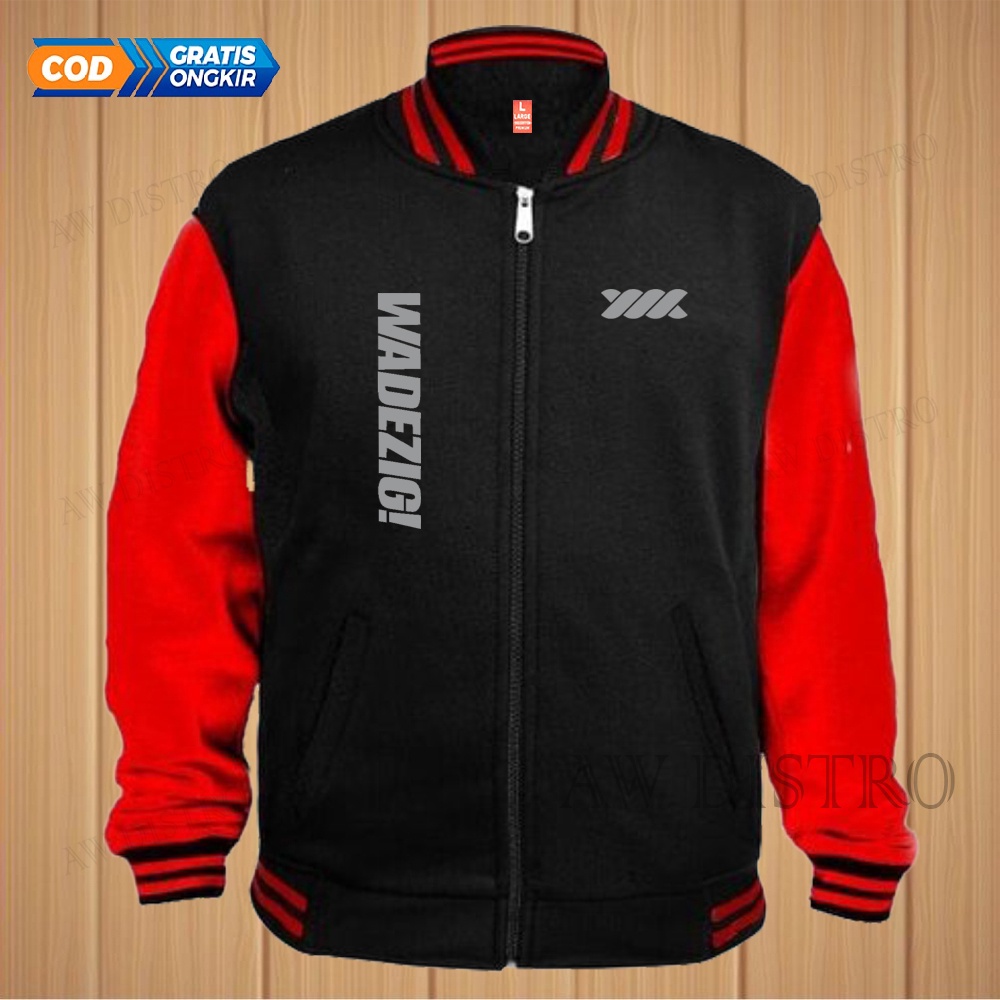 COD Jaket Baseball Varsity Distro Wdg Kirka Text Silver Premium Quality