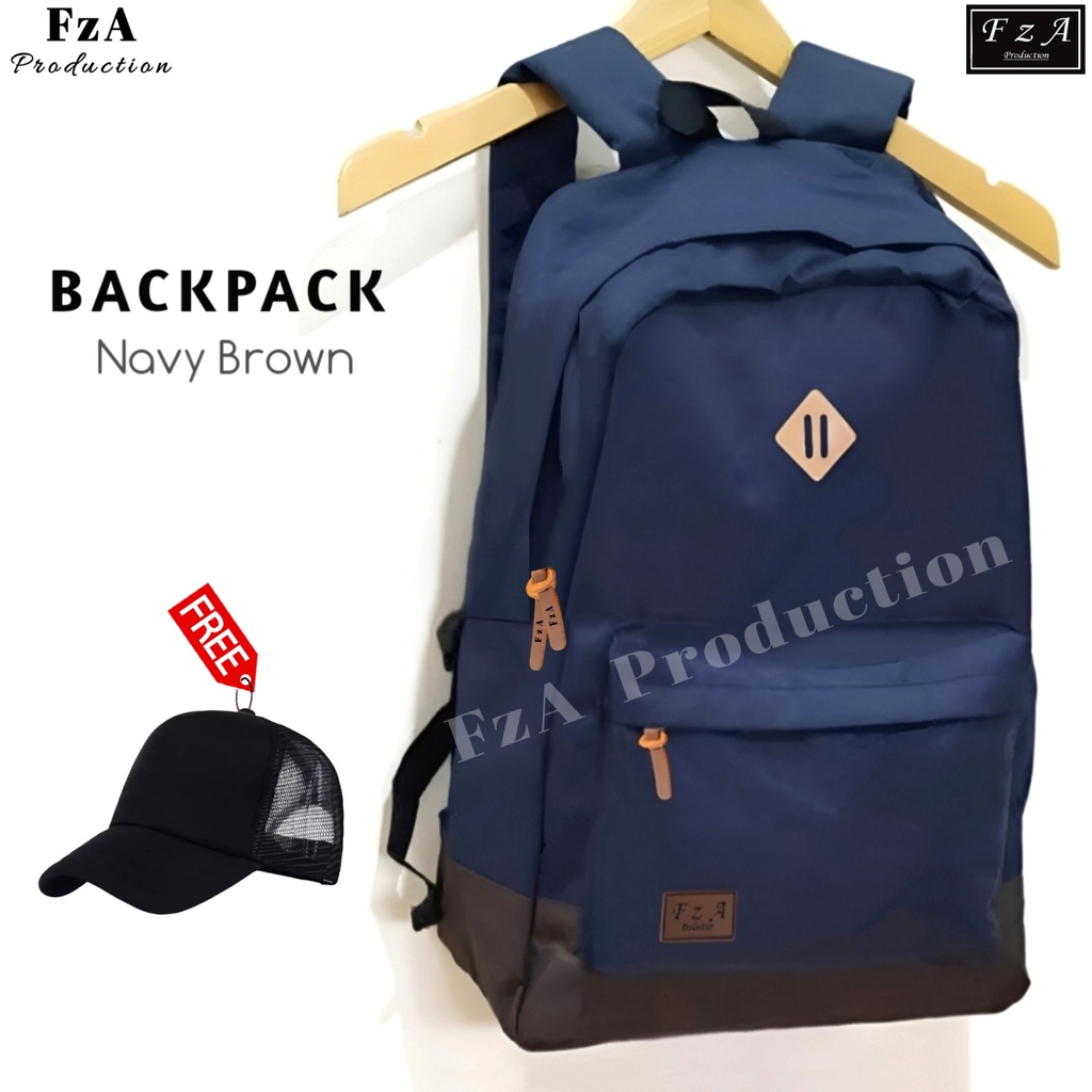 FzA Official - Tas Ransel Gendong Laptop Distro Sekolah Kuliah Pria Wanita Backpack Murah Original Tas Punggung Laptop - NBRTP