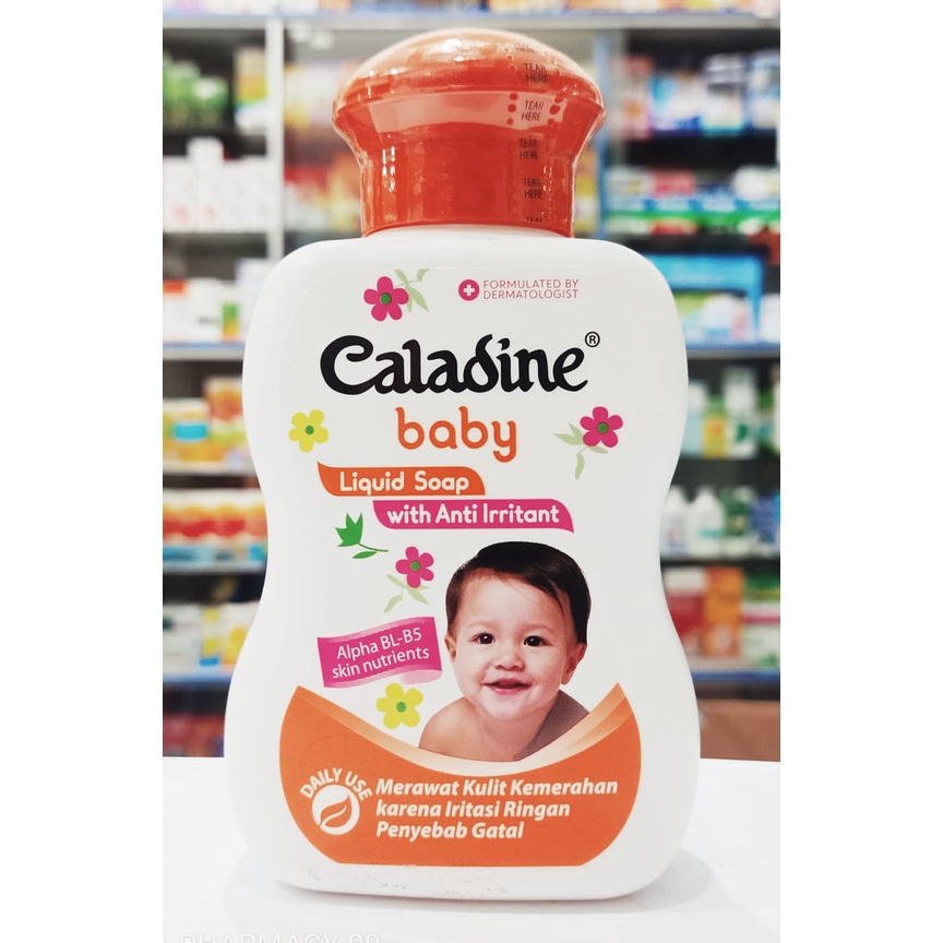 Caladine Baby 𝐋𝐢𝐪𝐮𝐢𝐝 𝐒𝐨𝐚𝐩 𝟐𝟎𝟎𝐦𝐥 - Sabun Bayi Mengatasi gatal-gatal