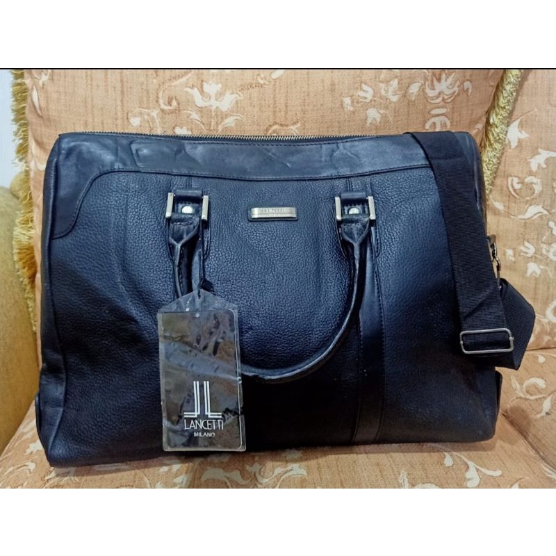 Tas kerja pria.  Brand Lancetti Milano ori masih baru