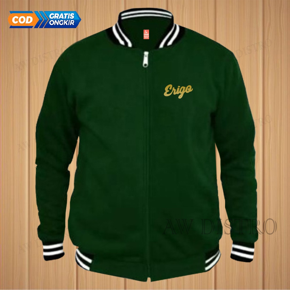 COD Jaket Baseball Varsity Distro Eri Go Text Gold Premium Quality