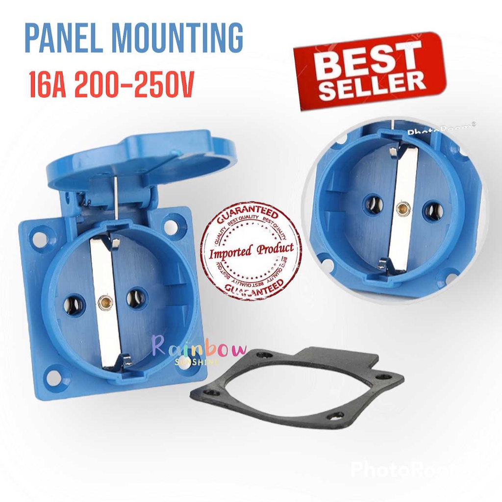 Panel Mounting 2P 16A 312 Electric Industrial Socket Panel Mounting