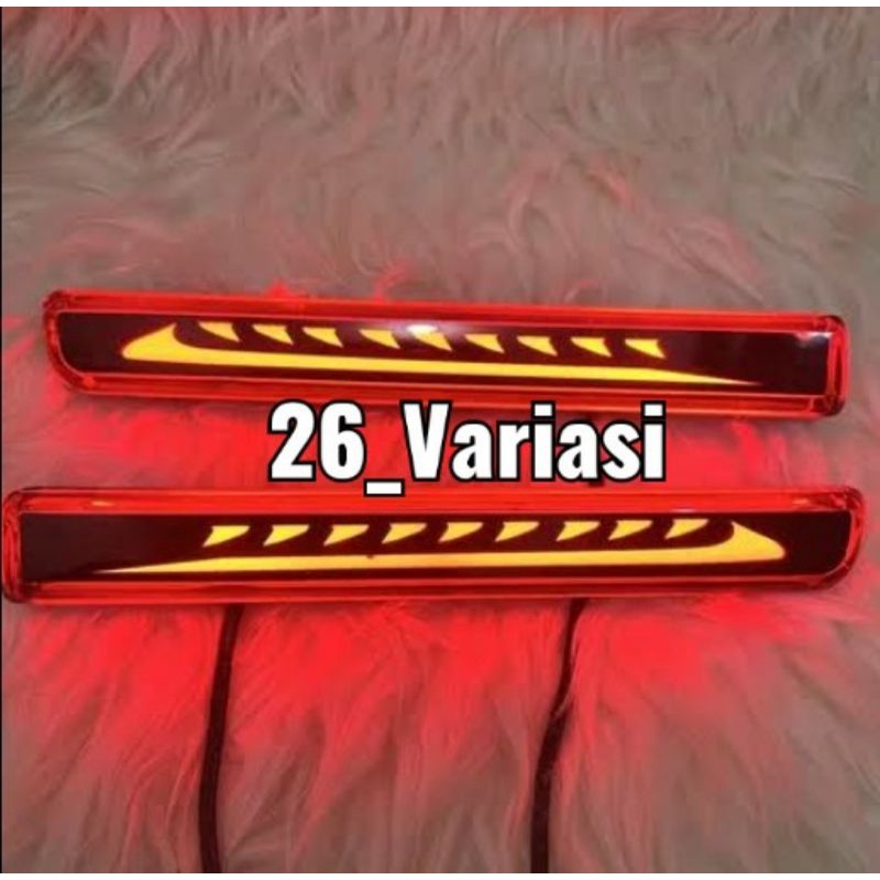 Rush Terios New 2010-2017 Lampu Reflektor Bemper Belakang LED Mata Kucing