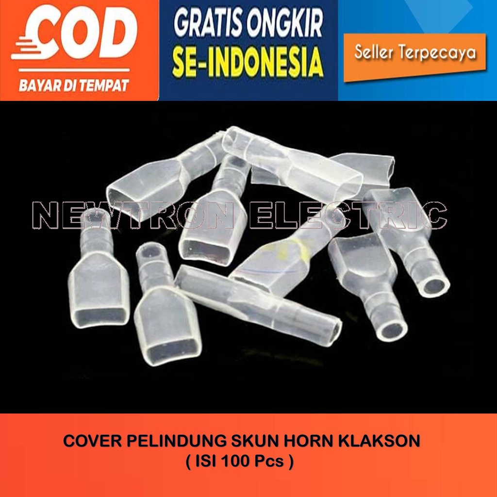 ISI 100 PCS COVER SKUN TERMINAL KLAKSON HORN MOTOR MOBIL