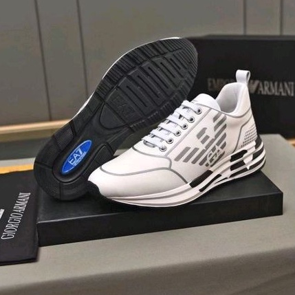 sepatu sneaker ea men shoes runner cowok mirror branded p1shoes sepatu putih pria