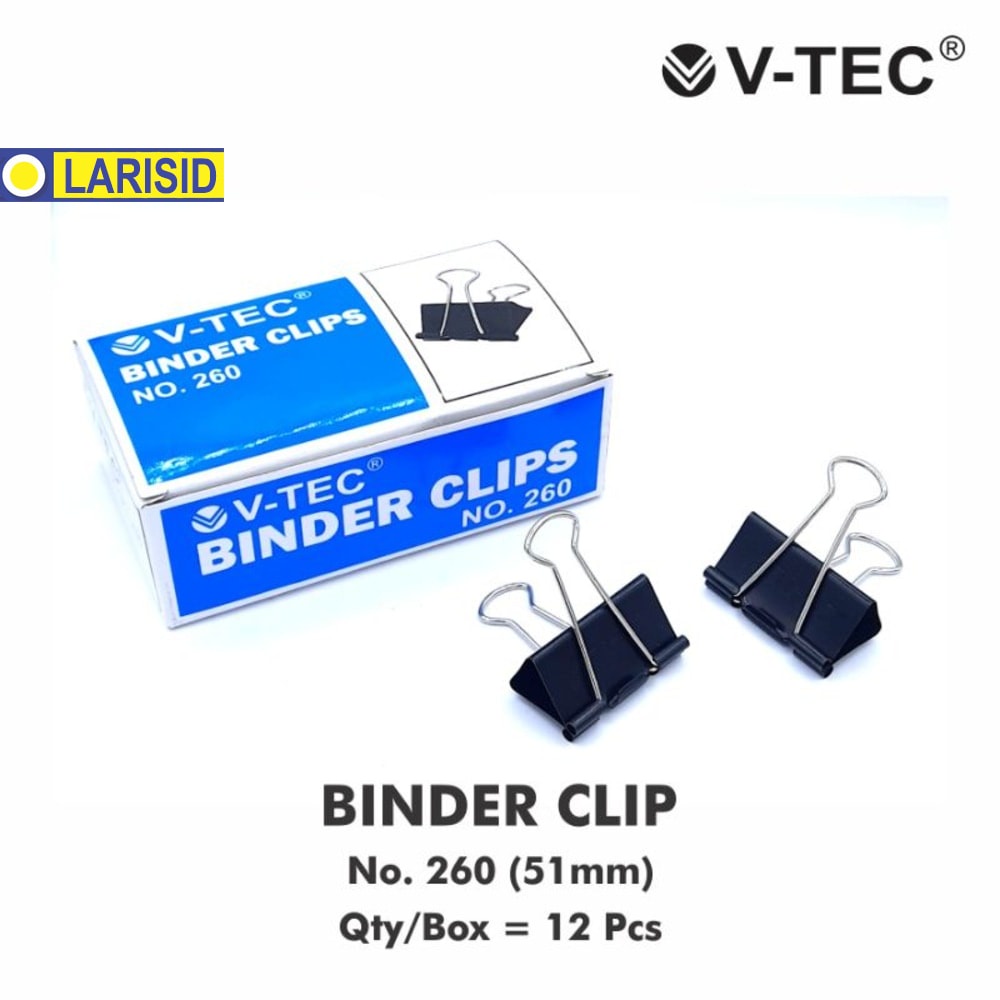 

Binder Clip 260 V-Tec 260 1 Pak Isi 12 Pcs