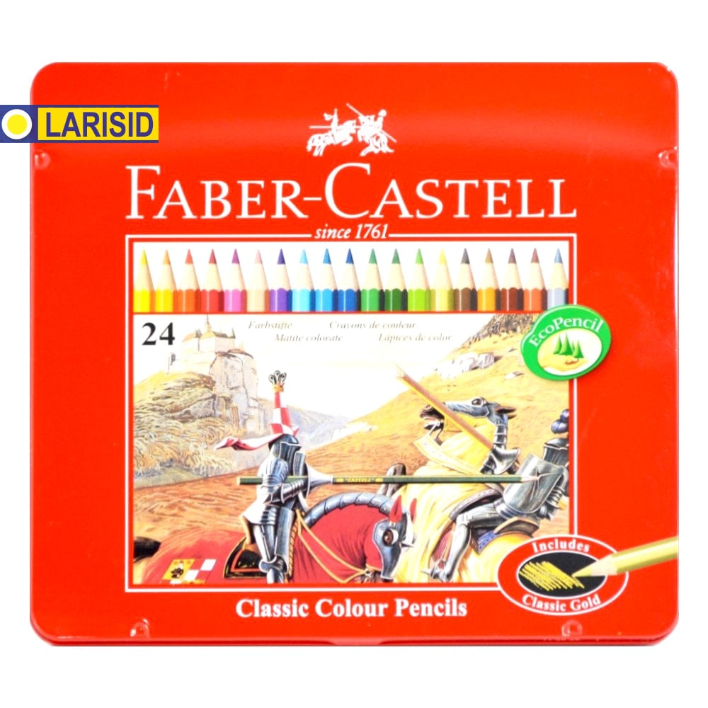 

Pensil Warna Faber Castell Classic 24 Long Kemasan Kaleng