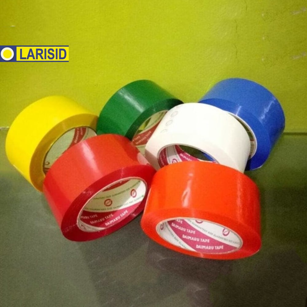

Lakban Warna Warni Daimaru Plastik 2 Inch Kuat 48Mm X 90Yard Merah Biru Hijau Kuning Orange