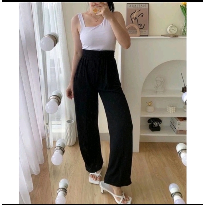 Kulot wanita Knit Pants - Kulot Knit Premium Cewek - Celana Wanita Murah Berkualitas - Celana bawahan Kulot Knit Wanita Tebal