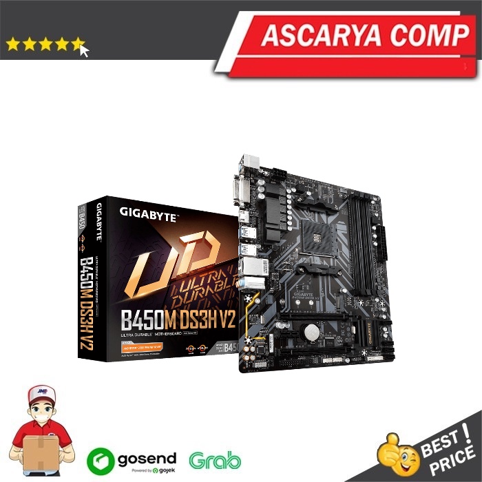 Gigabyte B450M DS3H V2 (Socket AM4)