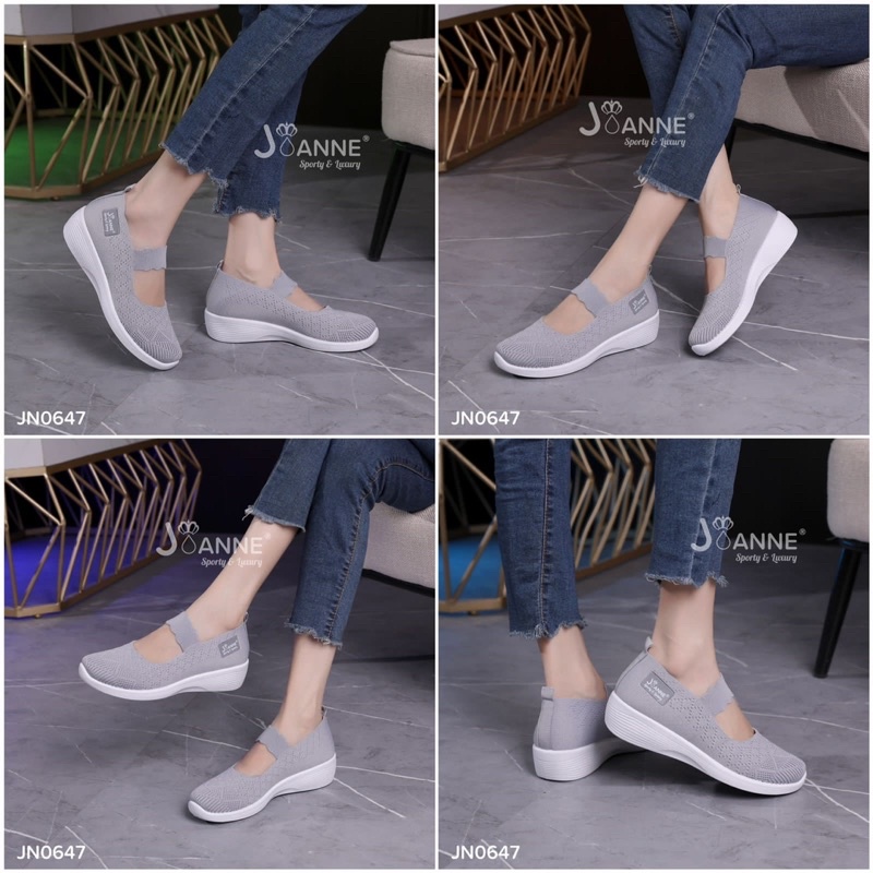 [JOANNE] Highsole Flyknit Slip On Shoes JN0647 [ORIGINAL BRAND]