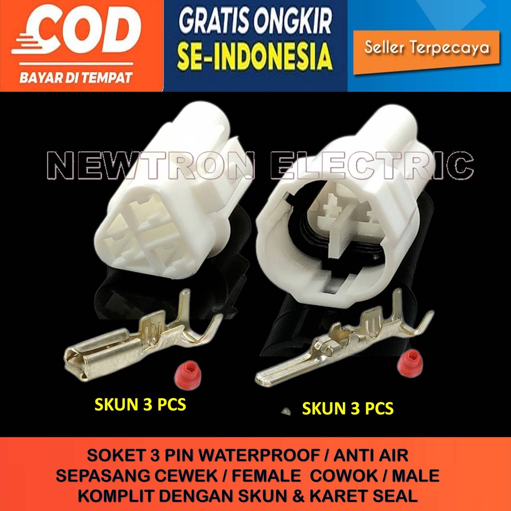 SOKET DLC YAMAHA 3 PIN MALE FEMALE SOCKET DLC RESET SOKET DLC SHORT CONNECTOR DLC ECM TAHAN PANAS