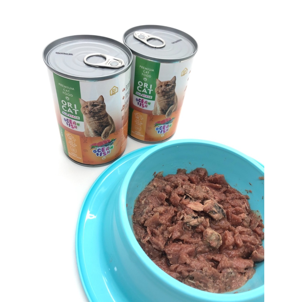 MAKANAN BASAH KUCING ORICAT KALENG 400 GR