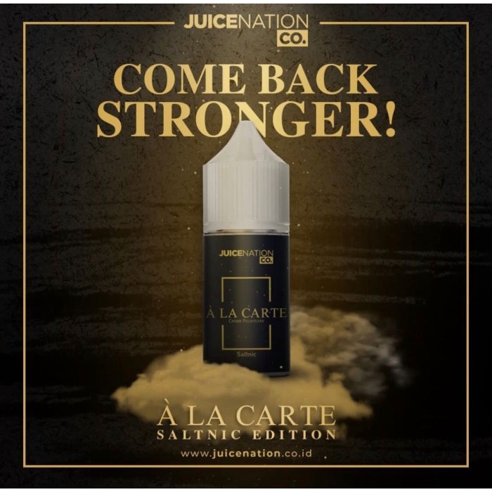 Liquid ALA CARTE Series 30ML30MG Salt Nic by JuiceNation Berpita Cukai