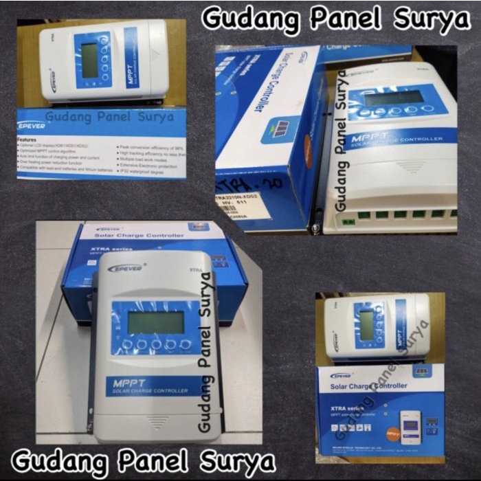 Terlaris Scc Solar Charge Controller Scc Epever Xtra 4210N 40A Real Mppt 40A