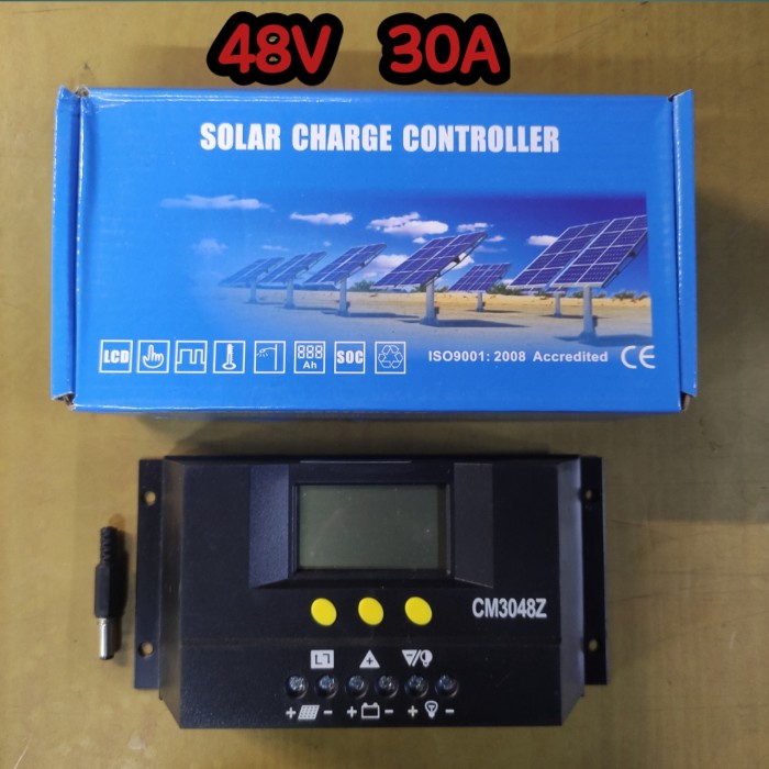 Terlaris Scc Solar Charge Controller 30A 48V Scc Pwm Panel Surya 48V 30A Cm3048Z