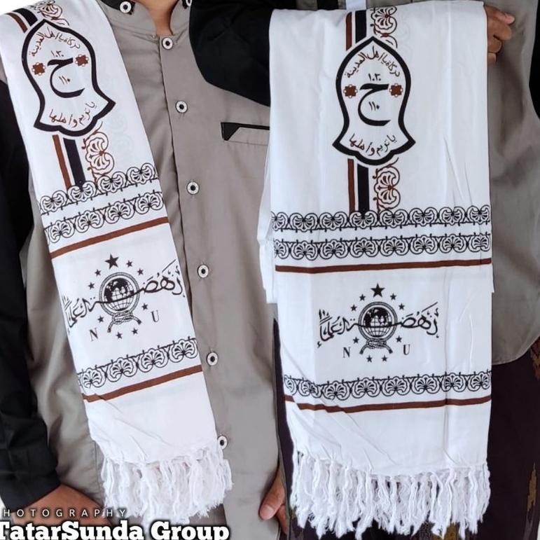 Bisa Cod Terbaru Sorban Ridak Arida Motif Logo NU kombinasi Trompah Serban NU Serban Rida Serban Sol