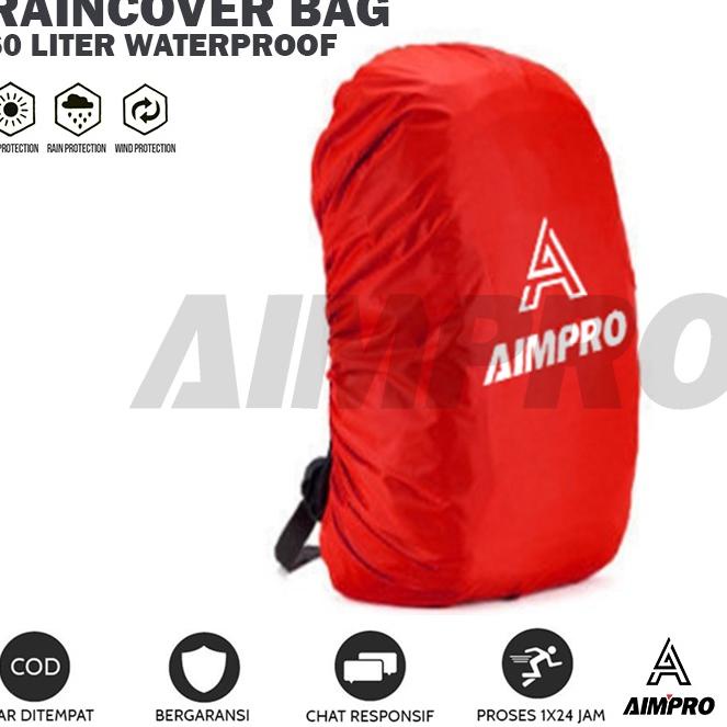 Best Seller Rain Cover Bag Aimpro 60L Raincover Carrier Ransel Tas Gunung Keril